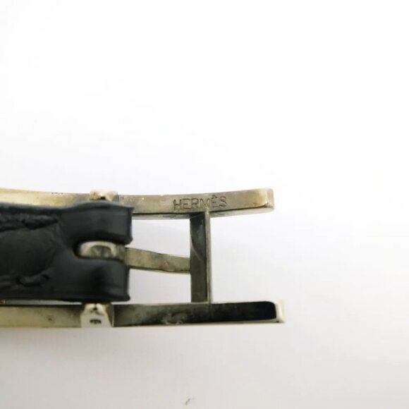 Authentic HERMES Api 3 Bracelet E in Square Black Leather - Picture 12 of 12